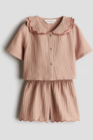 H&M Kaksiosainen puuvillamusliininen setti