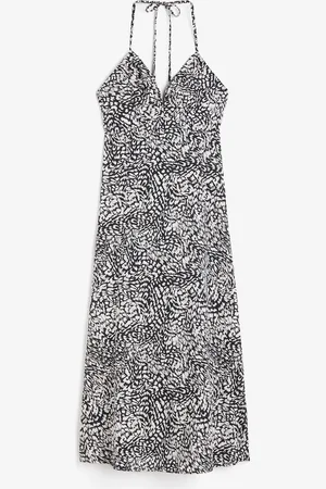 H&M Puuvillainen halterneck-mekko