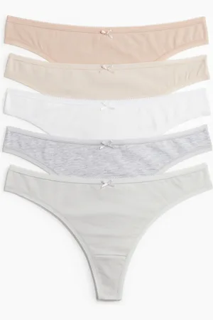 H&M 5 kpl puuvillaisia string-alushousuja