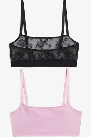 H&M 2 kpl pehmustamattomia puuvillaisia liivitoppeja