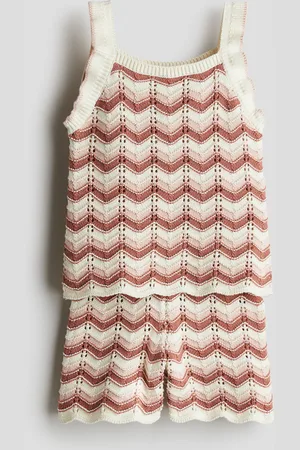 H&M Kaksiosainen puuvillainen pointelle-neulesetti