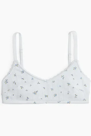 H&M Pehmustetut pointelle-rintaliivit
