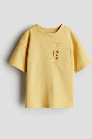 H&M Kirjailtu puuvillainen T-paita