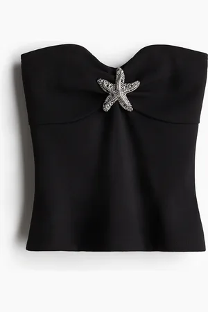 H&M Metallikoristeinen tuubitoppi