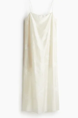 H&M Kirjailtu slip in -mekko