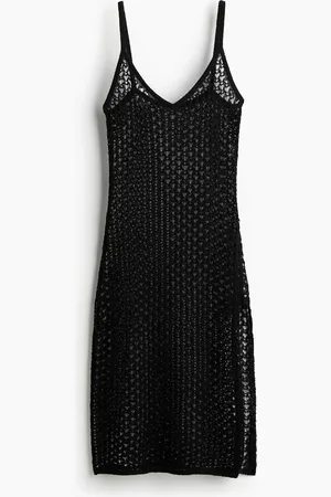 H&M Reikäneulottu rantamekko