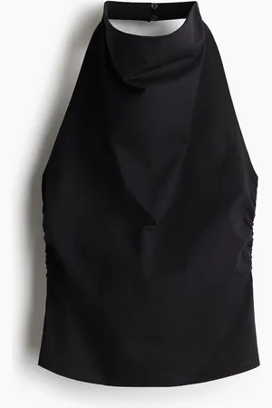 H&M Poimutettu halterneck-toppi