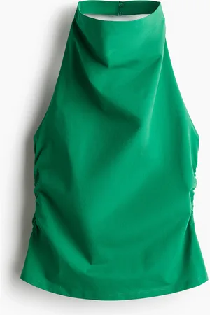 H&M Poimutettu halterneck-toppi