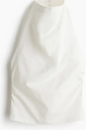 H&M Poimutettu halterneck-toppi