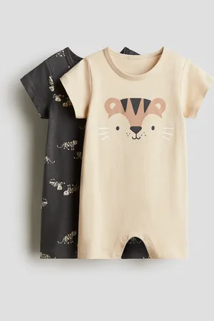 H&M 2 kpl puuvillatrikoisia unipukuja