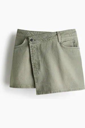 H&M Denim-kietaisuhame