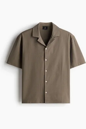 H&M Ribattu laakakauluspaita Regular Fit