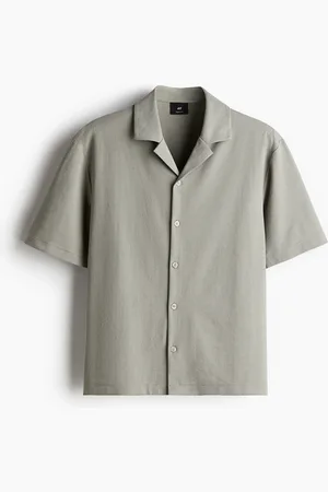 H&M Ribattu laakakauluspaita Regular Fit