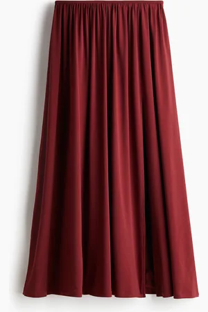 H&M Korkeahalkioinen maksihame