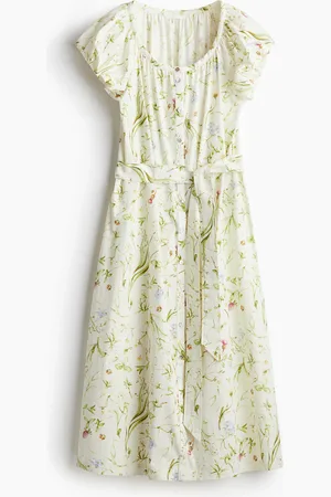 H&M Puhvihihainen popliinimekko