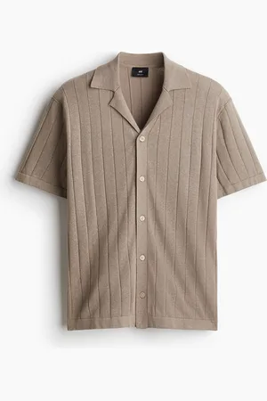 H&M Pellavasekoitteinen laakakauluspaita Regular Fit