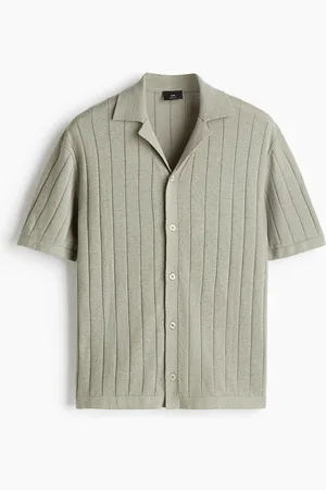 H&M Pellavasekoitteinen laakakauluspaita Regular Fit