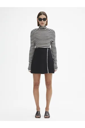 Dagmar Contrast wool skirt
