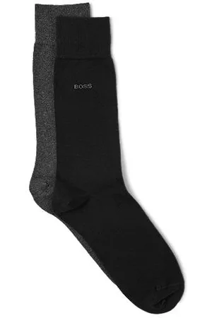 HUGO BOSS Miehet Sukat - Two-pack of cotton-blend regular-length socks