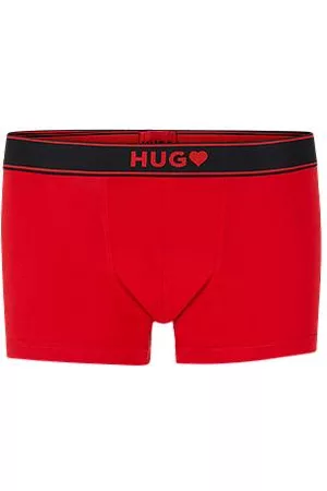 HUGO BOSS Miehet Bokserit - Stretch-cotton trunks with love-themed logo