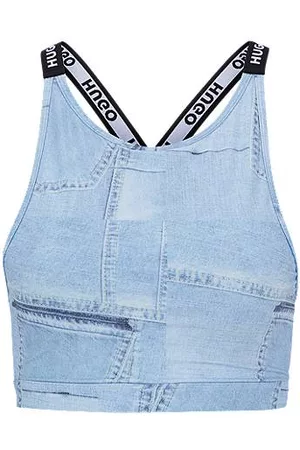 HUGO BOSS Naiset Bikinit - Cross-strap bikini bralette with logo details