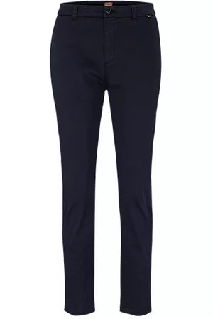 HUGO BOSS Regular-fit chinos in organic cotton with stretch