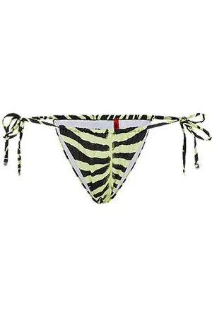 HUGO BOSS Naiset Bikinit - Zebra-print bikini bottoms with side ties