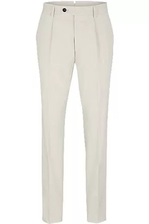 HUGO BOSS Miehet Kapeat - Slim-fit trousers in stretch cotton