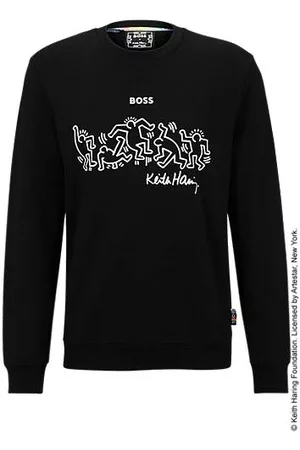 HUGO BOSS Naiset Collegepaidat - X Keith Haring cotton-blend sweatshirt with special artwork