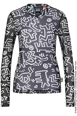 HUGO BOSS Naiset Pitkähihaiset - X Keith Haring slim-fit T-shirt with special artwork