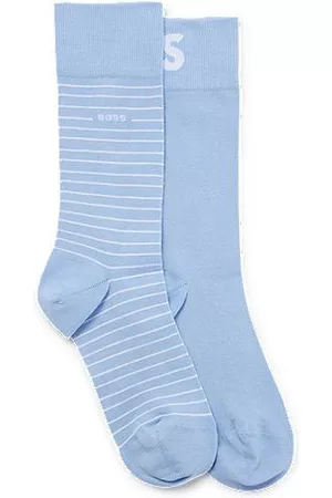 HUGO BOSS Miehet Sukat - Two-pack of regular-length socks in stretch cotton
