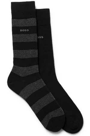 HUGO BOSS Miehet Sukat - Two-pack of regular-length socks in a cotton blend