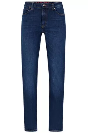 HUGO BOSS Miehet Slim Fit Farkut - Slim-fit jeans in blue comfort-stretch denim