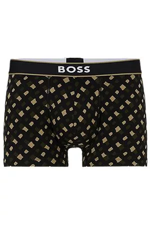 HUGO BOSS Miehet Bokserit - Stretch-cotton trunks with signature logo waistband