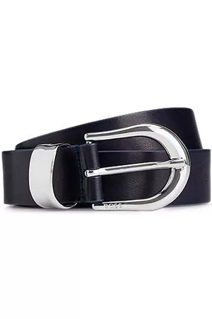 HUGO BOSS Naiset Vyöt - Italian-leather belt with branded pin buckle