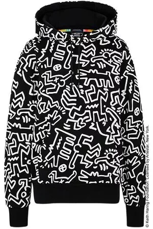 HUGO BOSS Miehet Collegepaidat - X Keith Haring cotton hoodie with special artwork