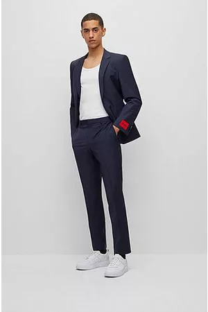 HUGO BOSS Miehet Puvut - Slim-fit suit in a performance-stretch wool blend