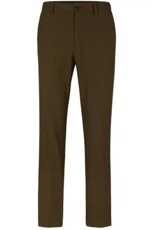 HUGO BOSS Miehet Kapeat - Slim-fit trousers in performance-stretch fabric