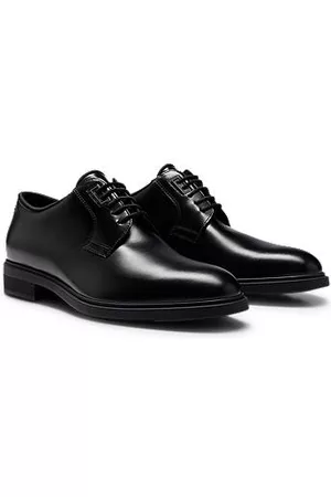HUGO BOSS Miehet Loaferit - Leather Derby shoes with rubber outsole