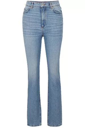 HUGO BOSS Naiset Suorat Farkut - Relaxed-fit jeans in mid- rigid denim