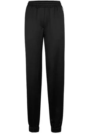 HUGO BOSS Naiset Housut - Relaxed-fit trousers in soft satin with cuff