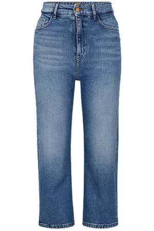 HUGO BOSS Naiset Korkeavyötäröiset Farkut - High-waisted jeans in comfort-stretch denim
