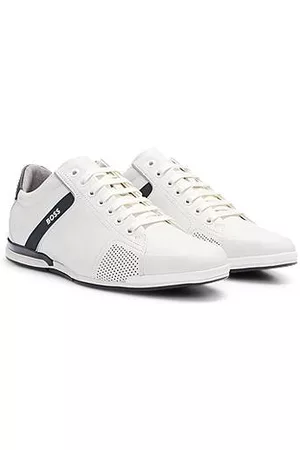 HUGO BOSS Miehet Tennarit - Leather trainers with odour-control lining