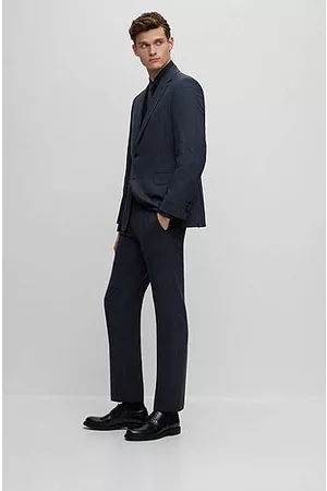 HUGO BOSS Miehet Puvut - Regular-fit suit in a micro-patterned wool blend