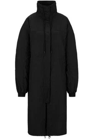 HUGO BOSS Naiset Talvitakit - Water-repellent parka jacket with large rear logo