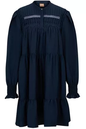 HUGO BOSS Naiset Tunikamekot - Tunic dress with pintuck and lace details