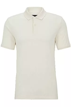 HUGO BOSS Miehet Pikee - Regular-fit polo shirt in structured cotton