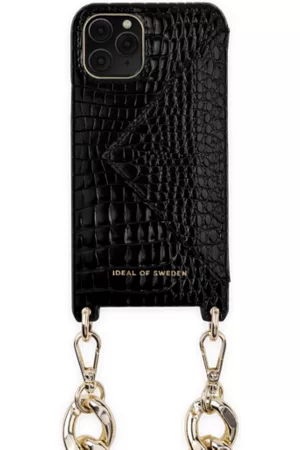 IDEAL OF SWEDEN Statement Necklace Case Neo Noir Croco
