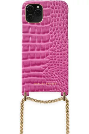 IDEAL OF SWEDEN Lilou Necklace Case Fuchsia Croco