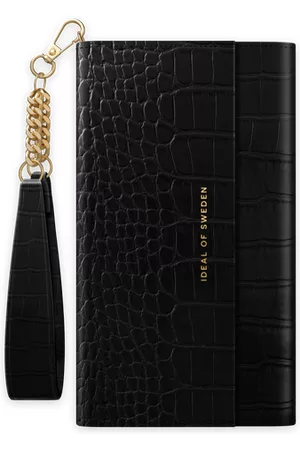IDEAL OF SWEDEN Naiset Clutch laukut - Signature Clutch Jet Black Croco